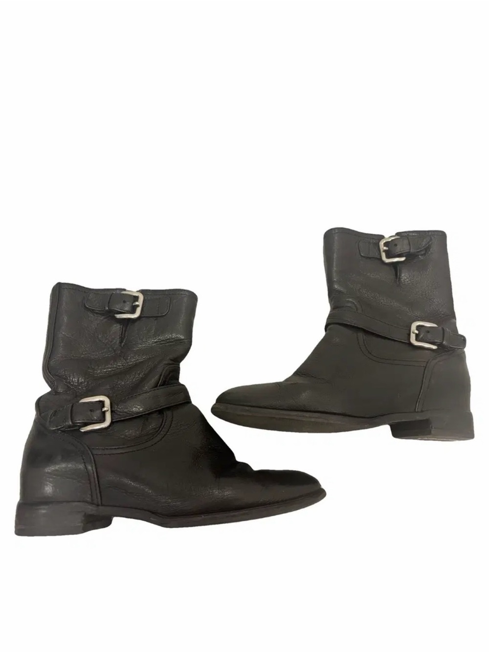 Prada leather Moto Boots! - Picture 2 of 8